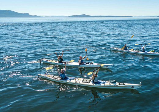 Sea kayakers