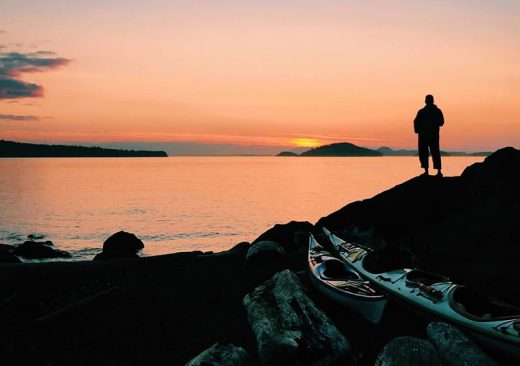 Night kayaking